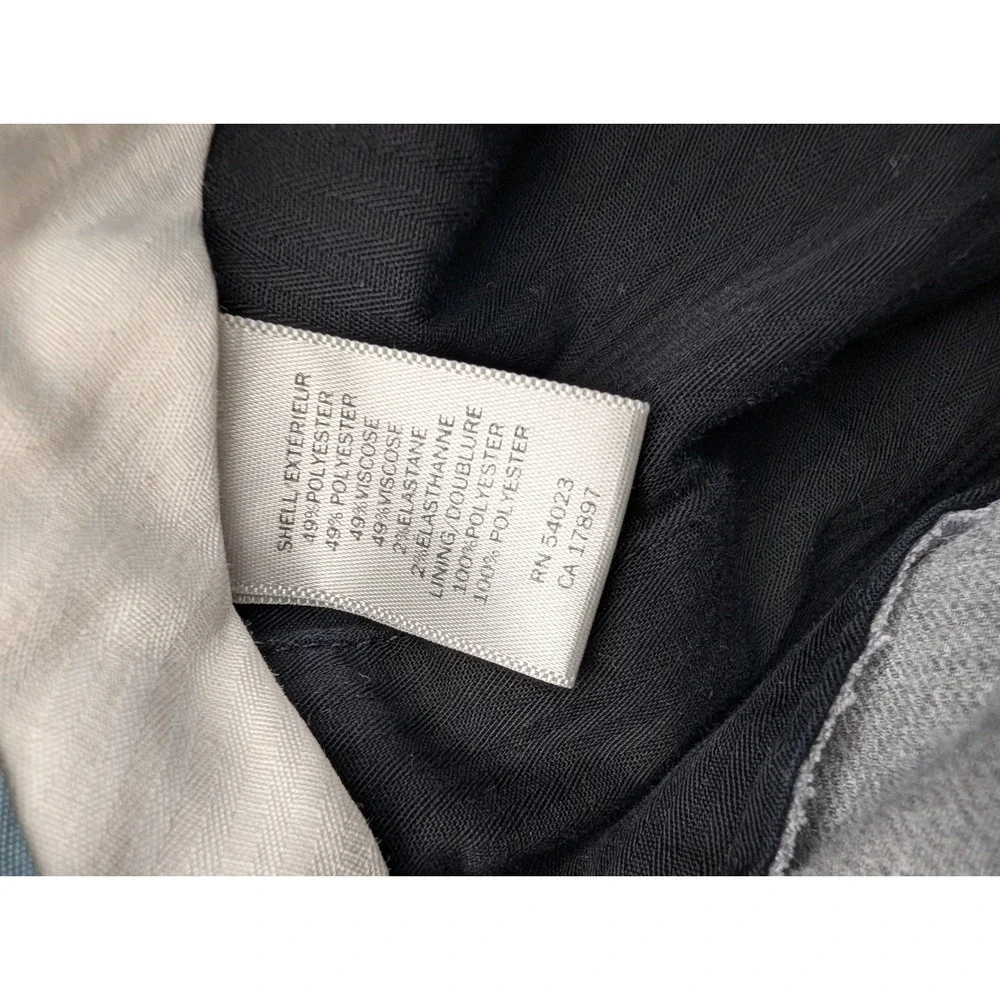 Banana Republic Grey Dress Pants Trousers Men's 36x34 Flat Front Classic...